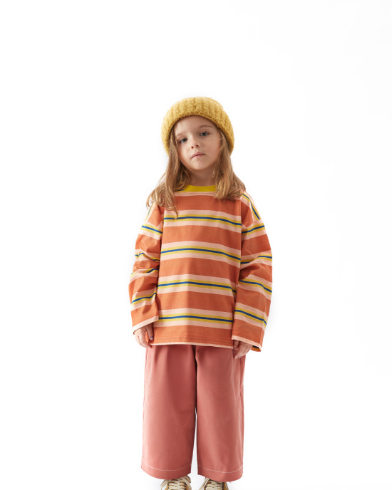 Pembe Pileli Bol Pantolon Pembe Pileli Bol Pantolon