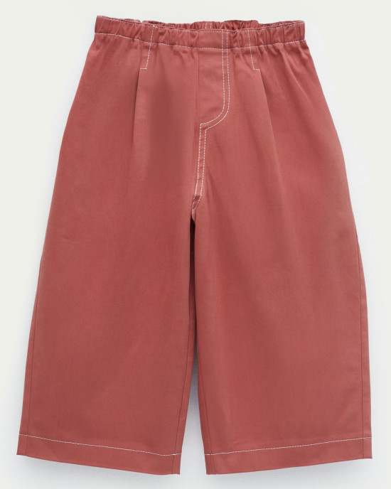 Pembe Pileli Bol Pantolon Pembe Pileli Bol Pantolon