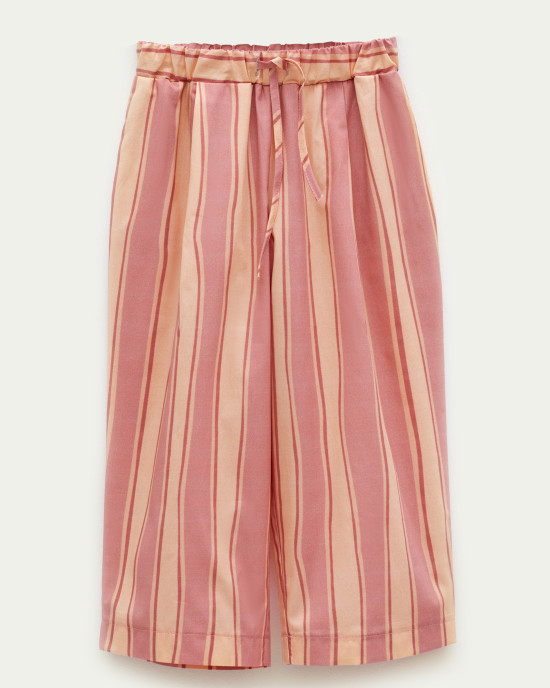 Çizgili Pijama Takımı Pembe Çizgili Pijama Takımı Pembe