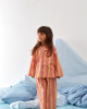 Çizgili Pijama Takımı Pembe Çizgili Pijama Takımı Pembe